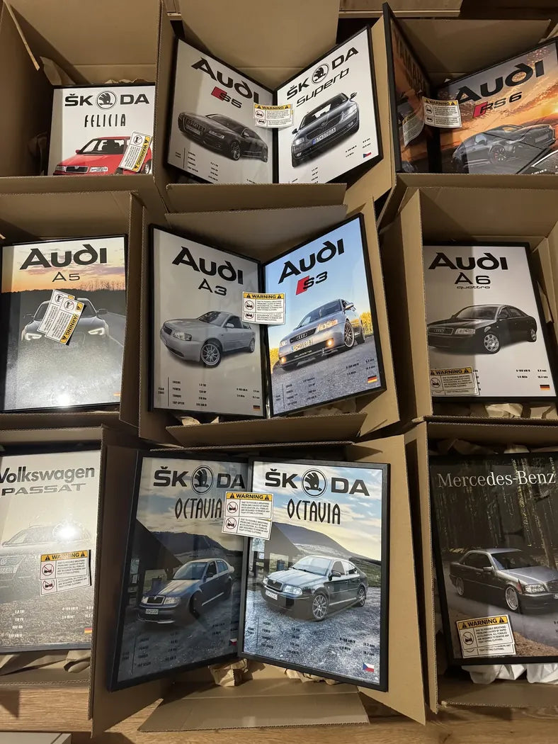 Reálna objednávka Auto Obrazy č. 24 – custom obraz auta a potlačené tričko od zákazníka