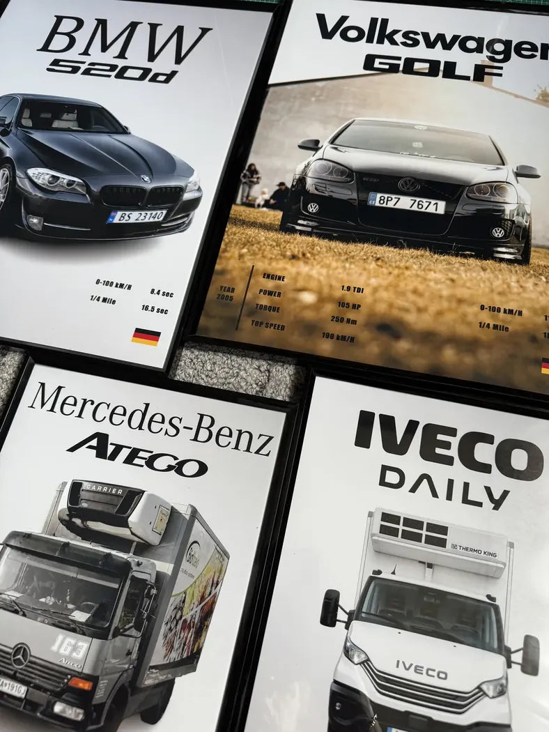 Reálna objednávka Auto Obrazy č. 35 – custom obraz auta a potlačené tričko od zákazníka