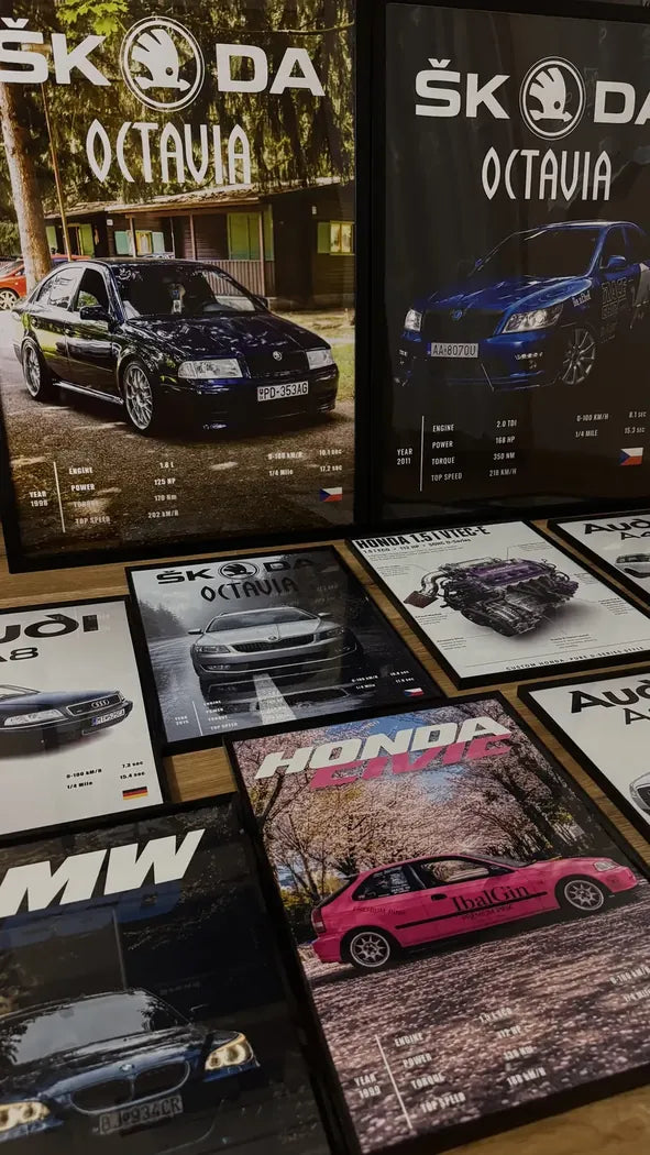 Reálna objednávka Auto Obrazy č. 37 – custom obraz auta a potlačené tričko od zákazníka