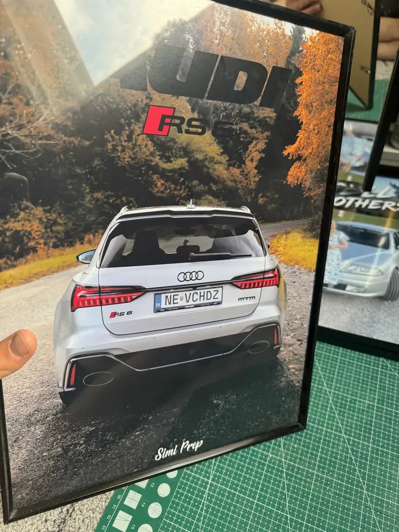 Reálna objednávka Auto Obrazy č. 40 – custom obraz auta a potlačené tričko od zákazníka