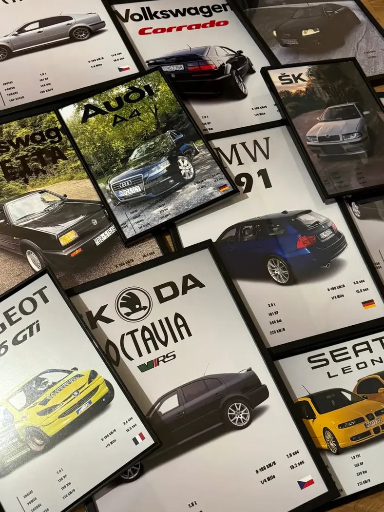 Reálna objednávka Auto Obrazy č. 50 – custom obraz auta a potlačené tričko od zákazníka