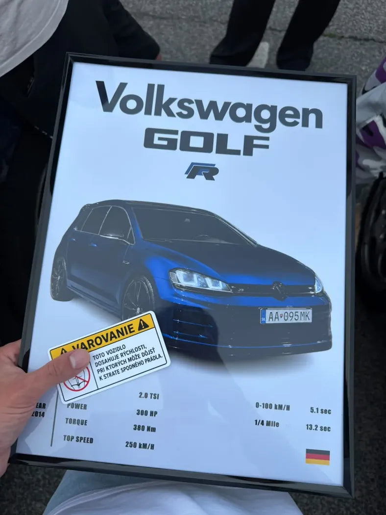 Reálne vyrobený personalizovaný obraz auta